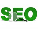 Seo Word Shows Search Engine Optimization Websites Online Stock Photo