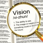 Vision Definition Magnifier Stock Photo