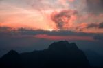 Sunset At Doi Laung Chiang Dao-thailand Stock Photo