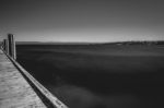 Freycinet Pier By Coles Bay In Tasmania Stock Photo