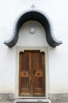 Door Of The Parish Church Of St. Georgen Stock Photo