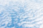 White Clouds On Blue Sky Background Stock Photo