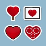 Love Icon Set Stock Photo