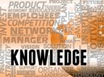 Knowledge Words Show Know How And Wisdom Stock Photo