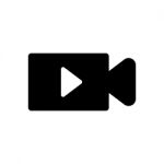 Video Camera With Play Button Symbol Icon  Illustration Ep Stock Photo