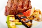 Grilled Beef Filet Mignon Stock Photo