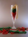 Christmas Flute Stock Photo