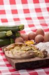 Savory Pie With Zucchini Stock Photo