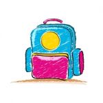 School Bag Stock Photo