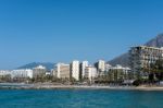 View Of The Coastline At Malaga Stock Photo