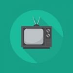 Technology Flat Icon. Television Stock Photo