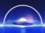 Alien Spaceship Stock Photo