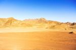 Eastern Desert Landscape In Egypt Stock Photo