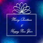 Merry Christmas & Happy New Year Card Stock Photo