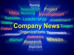 Company News Brainstorm Displays Whats New In Business Stock Photo