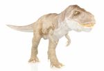 Tyrannosaurus Rex, Dinosaur Isolated On White Background Stock Photo