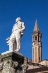 Statue Of Mario Cermenati In Lecco Stock Photo