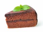 Piece Of Chocolate Cake Stock Photo