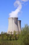 Nuclear Power Plant Stock Photo