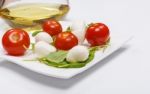 Vegetarian Caprese Salad Stock Photo