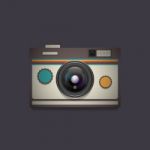 Retro Camera Stock Photo