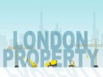 London Property Indicates Real Estate And Apartment Stock Photo