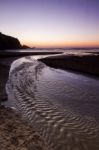 Beautiful Beach In Portugal Stock Photo