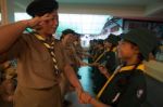 Student 9-10 Years Old, Teacher Award In Scouting, Scout Camp In Bangkok Thailand Stock Photo