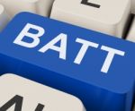 Batt Key Shows Battery Or Batteries Recharge Stock Photo