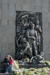 Western Side Monument To The 70th Anniversary Of The Warsaw Ghet Stock Photo