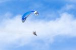 Powered Hang Glider At Shoreham Airshow Stock Photo