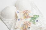 Love For Money - Lingerie And Money Concept Stock Photo