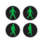 Traffic Light Man Walk Cycle Sequence Stock Photo