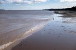 Penarth Wakes Uk March 2014 -  View Of Penarth Beach Stock Photo