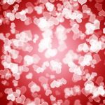 Red Hearts Bokeh Background Stock Photo