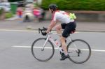 Cyclists Participating In The Velethon Cycling Event In Cardiff Stock Photo