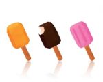 Collection Of Ice Cream Stick Stock Photo