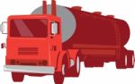 Tanker Cement Truck Retro Stock Photo