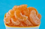 Peeled Oranges Stock Photo