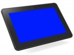 Computer Tablet Means Blank Space And Computing Stock Photo