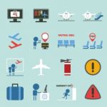 Airport - Travel Icons Design Set Stock Photo