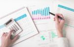 Analyzing Business Data Stock Photo