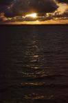 Moreton Bay Waters In The Late Afternoon Stock Photo