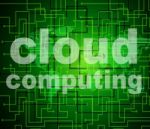 Cloud Computing Means Computer Network And Cloud-computing Stock Photo