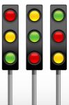 Traffic Signal Board Stock Photo