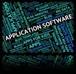 Application Software Meaning Freeware Word And Applications Stock Photo