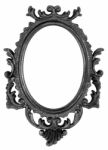 Revival Old Ellipse Black Frame Stock Photo