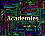 Academies Word Indicates Naval Academy And College Stock Photo