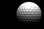 3d Rendering Golf Ball Isolated Grey Background Stock Photo