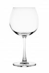 Empty Wine Glass Isolated On The White Background Stock Photo